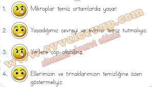 Saglik Icin Temizlik Sart Cevaplari 2 Sinif Hayat Bilgisi Odev Zamani