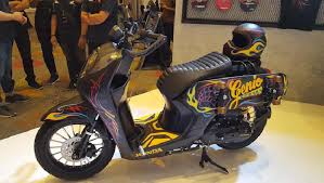Tips jitu modifikasi honda beat pelek 17 inci. 2 Motor Honda Genio Ini Dimodif Bergaya Anak Muda Yang Fungky Otomotif Tempo Co