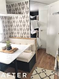 This free camper got a gorgeous camper makeover on a tight budget! My 500 Camper Remodel That I Did All By Myself Proverbs 31 Girl