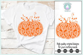Download Pumpkin Mandala Svg Thanksgiving Autumn Zentangle Svg 313358 Cut Files Design Bundles