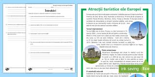Nu esti inregistrat trebuie sa fii utilizator inregistrat pentru a putea comenta. AtracÈiile Turistice Ale Europei FiÈÄ De LecturÄ InteractivÄ