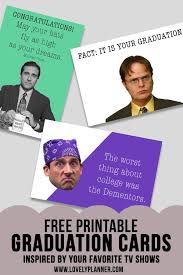 The Office Birthday Card Printable Free Free Printable Graduation Cards Inspired By The Office Lovely Planner Funny Graduation Cards Graduation Cards Graduation Funny