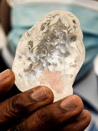 Botswana's diamond mines represent a significant portion of the nation's economy. World S 3rd Largest Diamond Unearthed 1098 Carat Rough Stone From Botswana Kyunghyang Shinmun Newsdir3