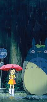My Neighbor Totoro Phone In 2020 Studioghibli Trends Iphone11wallpaper Ghibli Artwork Anime Backgrounds Wallpapers Studio Ghibli Movies