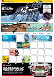 February 2020 Store Calendar Is Now Out True North Bricks In 2020 True North Lego Website Calendar