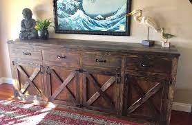 Ana White Custom 9 Foot Rustic Buffet Diy Projects Diy Furniture Decor Rustic Buffet Farmhouse Buffet