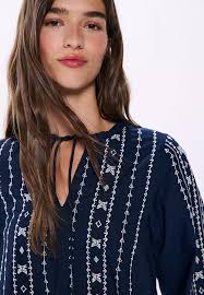 T-shirt Boho Manica Corta Canottiera Donna Springfield Boho