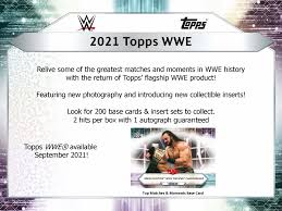 Wwe trading cards 2021 release date. 2021 Topps Wwe Trading Cards Go Gts