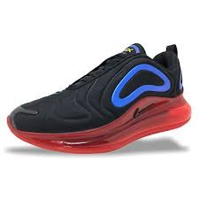 Nike Air Max 720 Black Red Blue Mens Running Lifestyle In 2020 Nike Air Max Air Max Sneakers Nike Air