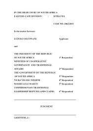 The king of amampondomise, luzuko matiwane, has taken his second wife, princess siyonwabele langa, in a customary. Http Www Saflii Mobi Za Cases Zaecmhc 2013 37 Pdf