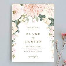 Garden Wedding Customizable Wedding Invitations In Pink By Susan Moyal Garden Wedding Invitations Wedding Invitation Sites Wedding Invitation Design