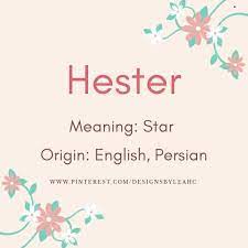In the uk, popular c names for girls also include clara, connie and cleo, which all rank in the top 200 baby names for girls in england and wales. Hester Star Meaning Names With Meaning Female Names