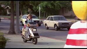 This version of sarah is an alternate future version of her film series counterpart; Honda Elite Scooter Driven By Linda Hamilton Sarah Connor In The Terminator 1984