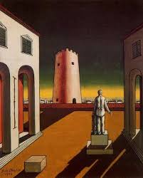 Italian Plaza With A Red Tower 1943 Giorgio De Chirico De Chirico Malerei Surrealismus