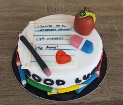 Cake Box On Instagram Pastel Suerte En Tu Examen Exam Teacher Student Pencil Eraser Apple Fondant Fondantart Cake Teacher Cakes Cake Amazing Cakes