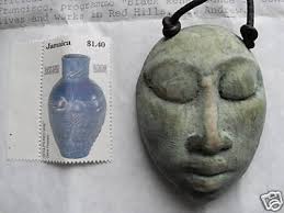Fine Jamaican Sculptor Pearson Stamp & Ceramic Necklace