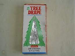 Then, work your way up from the trunk in steps. Vintage Christmas Tree National Tinsel Icicle Drape Hanging Loop6 Feet Long New 482305877