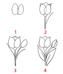 طريقة رسم وردة خطوة بخطوة للمبتدئين roses drawing art drawings sketches simple drawings
