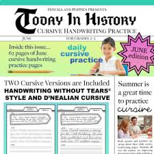 You probably know that george washington was the first president of the united states and that the u.s. June Cursive Handwriting Practice Today In History Events Trivia Summer Writing