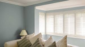 Bay window shutters look amazing from both inside and outside the property you can combine them using tier on tier system and can fold back the top section when needed. Bay Window Shutters Aylesbury Berkhamsted Perter John Interiors