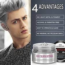 Gray hair dyes have become popular even with millennials, and they're changing what it means to go gray. Bmk Silver Gray Color Hair Wax Temporary Silver Ash Wax Hairstyle Hair Dye Wax For Party Cosplay Nightclub Masquerad Hair Wax Temporary Hair Dye Dyed Hair
