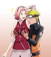 1boy 1girls armpit armpit crease armpit fetish armpit licking  armpits arms behind back arms up breast grab female fetish fully clothed  groping groping from behind kink licking naruto naruto (