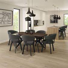 Boomerang By Amisco Canadian Made Black Dining Room Chairs Black Dining Room Dining Table