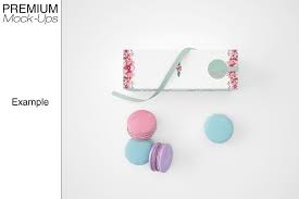 This french macarons & gift box set allows you to quickly display your designs and layouts into a digital photo realistic showcase. French Macarons Gift Box Set Creative Photoshop Templates Creative Market