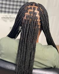 757 Braid Specialist On Instagram Small Knotless Box Braids Book Now Link In Bio Box Braids Styling Blonde Box Braids Braided Hairstyles For Black Women Small waist length knotless braids | 1 & 30 mix ——— june is booked ☺️ now booking for july. blonde box braids