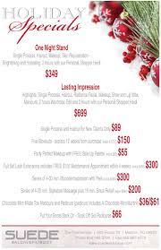 Special Holiday Packages From Suede Salon Spa And Body Marlton Nj 856 985 0700 Spa Specials Salon Promotions Spa Holiday