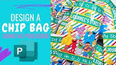 Both files are the same but one is a pdf and one is jpeg, so please choose your preference! Silhouette Studio How To Create The Template For Custom Chip Bags Youtube