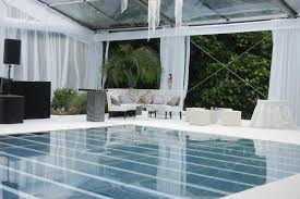 Plexiglas Dance Floor Over The Swimming Pool By Starrtent Saysoiree Dance Floor Seamless Dance Floor Swimming Pools