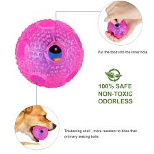 Santiaotui Interactive Dog Toy Iq Treat Ball Food Dispensing Toys For Small Medium Dogs Durable Food Dispensing Chew Dog Bal Dog Puzzle Toys Dog Ball Dog Toys
