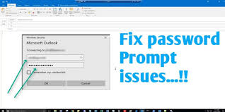 Fix Outlook Password Prompt Issues 2016 2013 Full Details Prompts Outlook Outlook Office 365