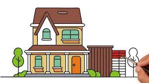 How To Draw And Color Beautiful Dream House Easily Learn Coloring And Drawing For Kids Youtube