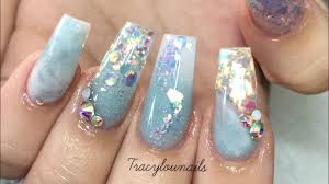 Check out our acrylic nail glitter selection for the very best in unique or custom, handmade pieces from our craft supplies & tools shops. Baby Blue Nails Glitter Acrylic Nails Youtube