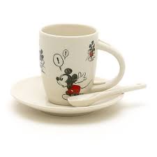 Mickey Mouse Comic Strip Espresso Cup Set Photos Mickey Mouse Mickey Mouse Decorations Disney