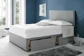 Get 5% in rewards with club o! Silver Suede Divan Bed Set Etsy Divan Bed Grey Divan Bed Bedding Sets