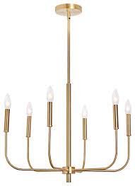 You can really understand why this is a real favourite in all homes. Motini 6 Light Chandelier Transitional Chandeliers By Bld Leading Design Houzz