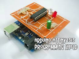 Arduino Attiny2313 Programming Shield Arduino Arduino Projects Microcontrollers
