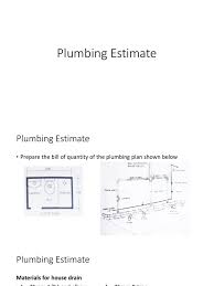 It's best to have two files on your toolbox: Plumbing Estimate Plumbing Tools