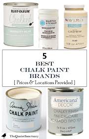 The Quaint Sanctuary 5 Best Chalk Paint Brands With Prices Sources Provided Chalk Paint Brands Best Chalk Paint Paint Brands
