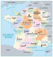 → carte des régions d'allemagne (länder). France Region And City Map France Map France Itinerary France