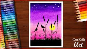 How To Draw Oil Pastels Birds Scenery Step By Step Very Easy Oil Pastel Art Oil Pastel Paintings Oil Pastel Drawings Easy Oil pastels are a drawing medium that consist of pigment that is held together with an oil binder. oil pastels birds scenery step by step