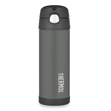 In 1989, the thermos operating companies in japan, u.k, canada and australia were acquired by nippon sanso k.k. Thermos 16 Oz Stainless Steel Spout Bottle In Charcoal Grey Bed Bath Beyond