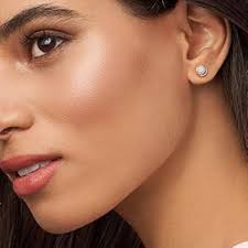 PANDORA Stud Earrings in PANDORA Rose with 38 Bead-Set Clear Cubic Zirconia 