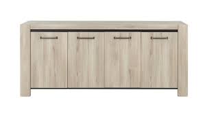 Elle compte trois espaces de rangement. Albin Enfilade 4 Portes Chene Kronberg Clair Gami Emob