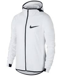 Black And White Nike Outfit Mens Nike Men S Showtime Shield Basketball Jacket In White Modesens Nike Clothes Mens Mens Athletic Apparel Nike Men