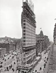 Flat Iron Vintage New York Wolkenkratzer Stadt Fotografie