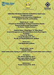 Check spelling or type a new query. Peluncuran Kamus Utama Basa Sunda Dan Diskusi Penerjemahan Carita Pondok Basa Sunda Ke Bahasa Asing Universitas Padjadjaran